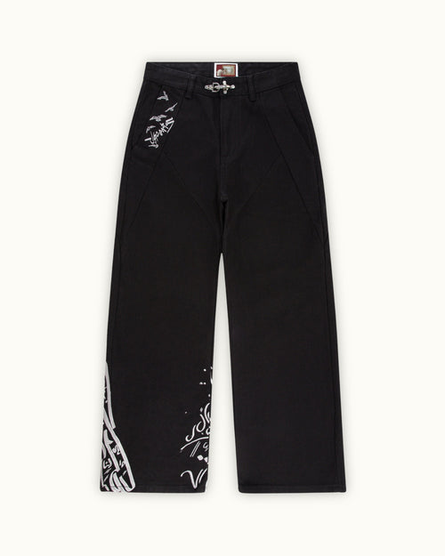 Black Crescent Pants