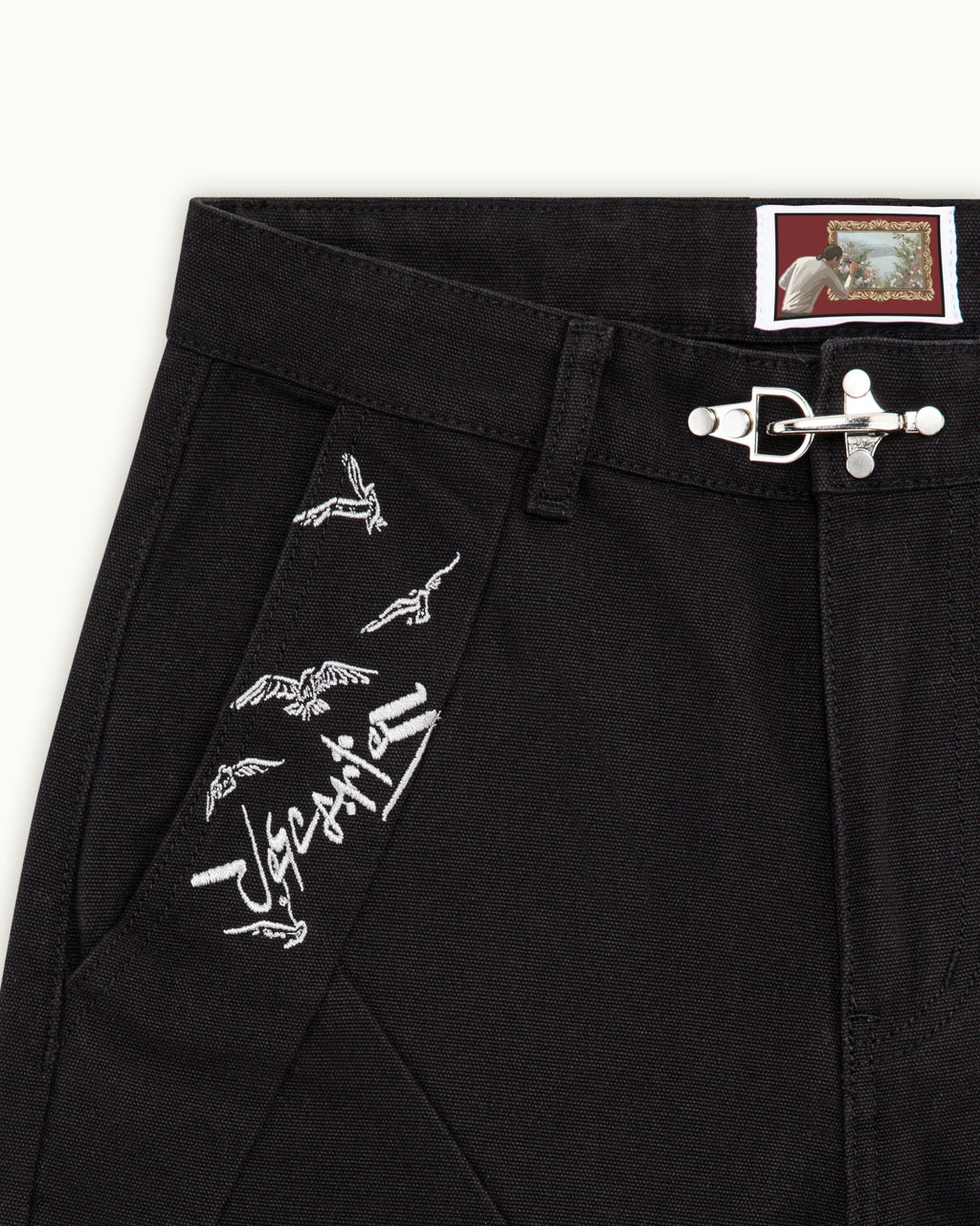 Black Crescent Pants