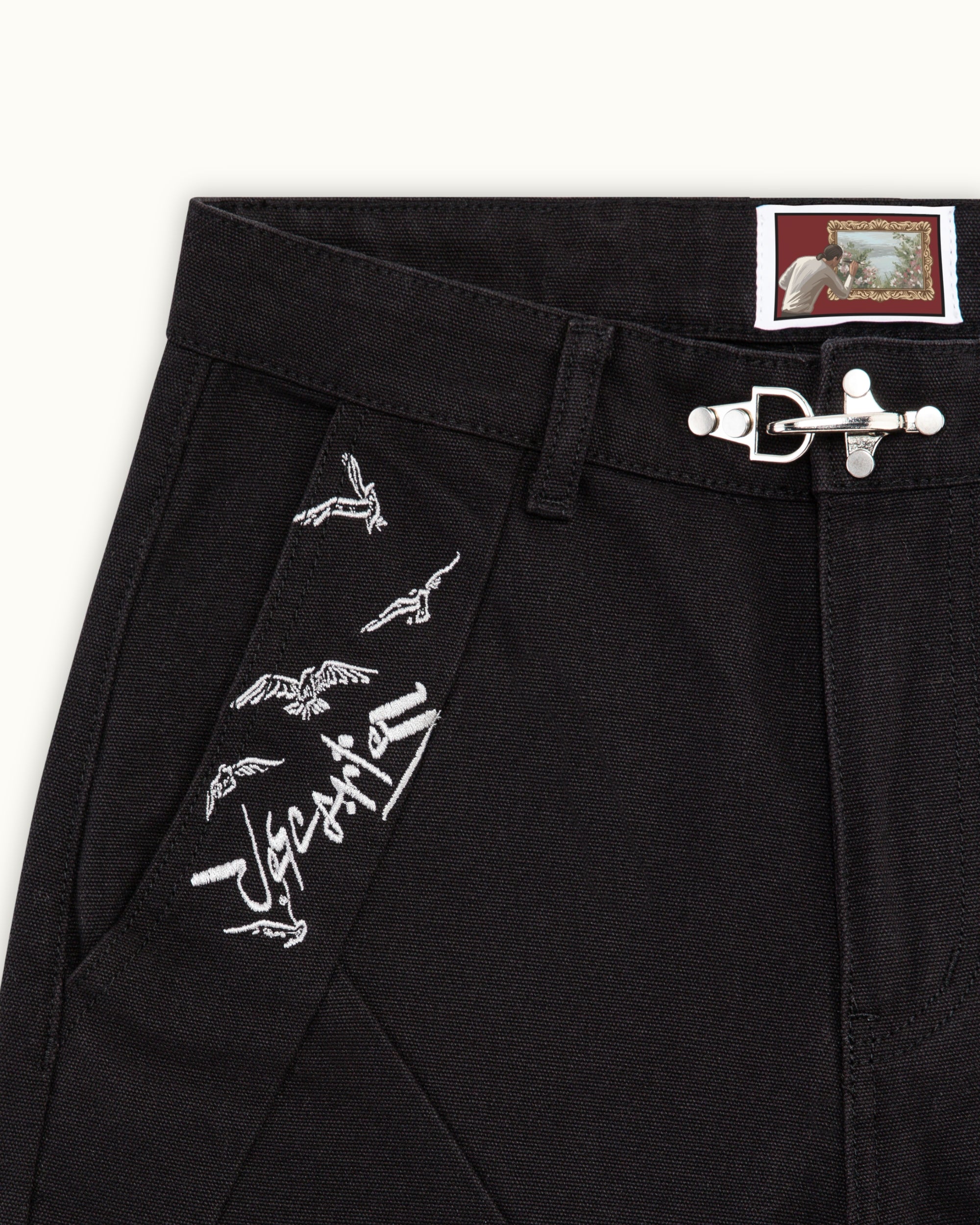 Black Crescent Pants