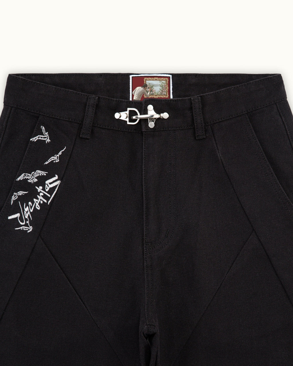 Black Crescent Pants
