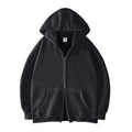 Unisex Oversized Acid Wash Zip Hoodie