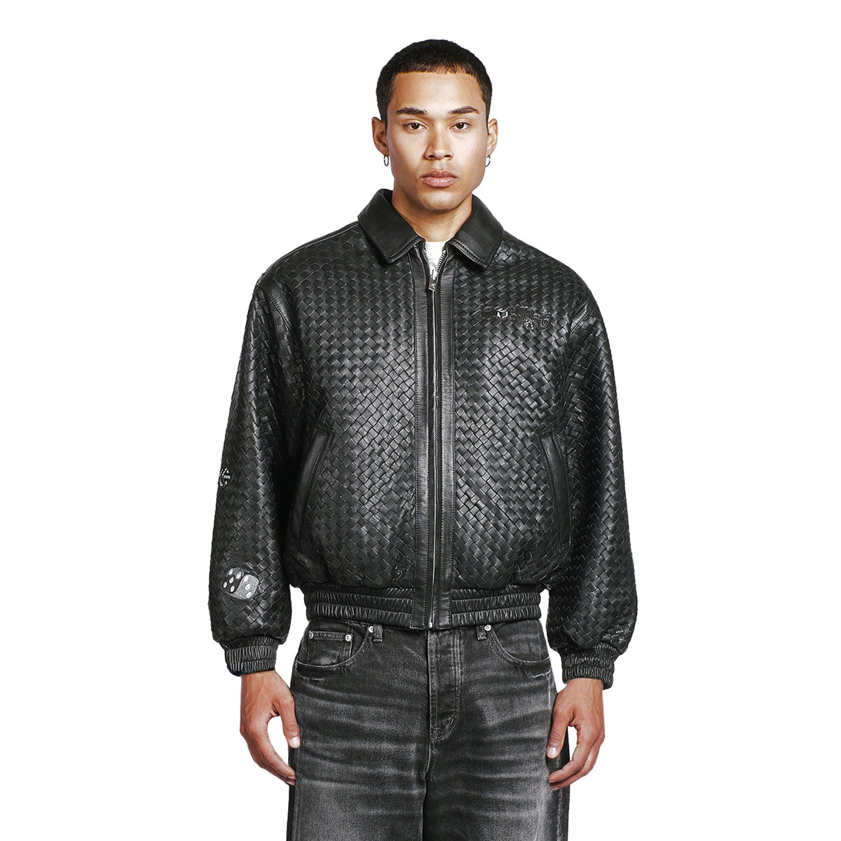 "dice" Leather Jacket