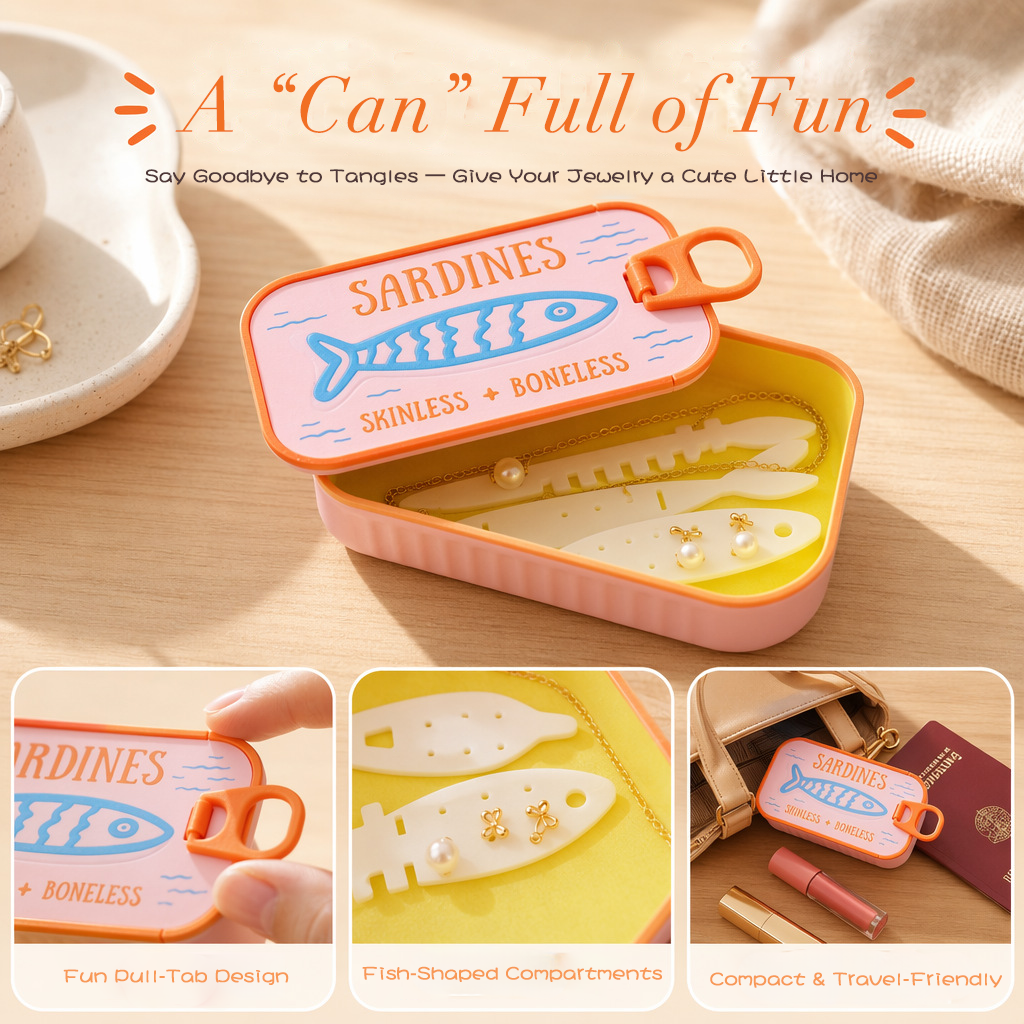 ✨ Sardine Mini Luxe Jewelry Case