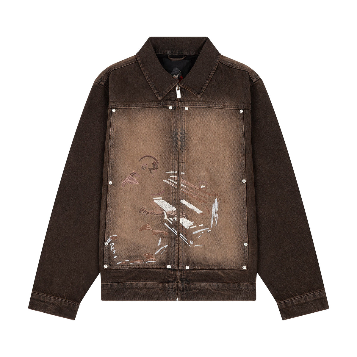 "jazz v2" denim Jacket brown