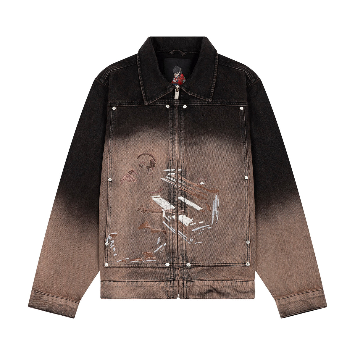 "jazz v2" denim Jacket black
