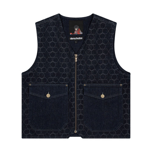 "aziza" denim Vest