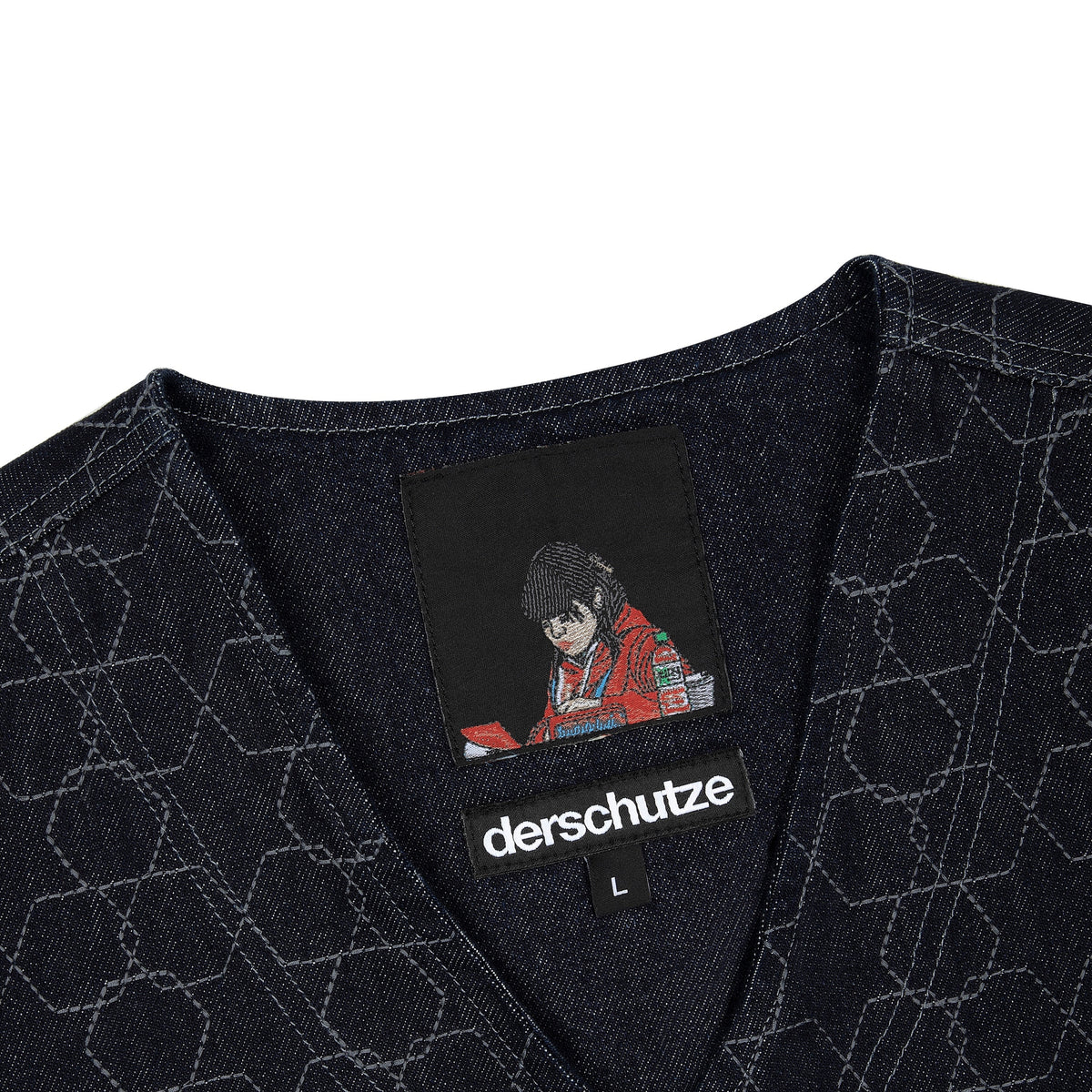 "aziza" denim Vest