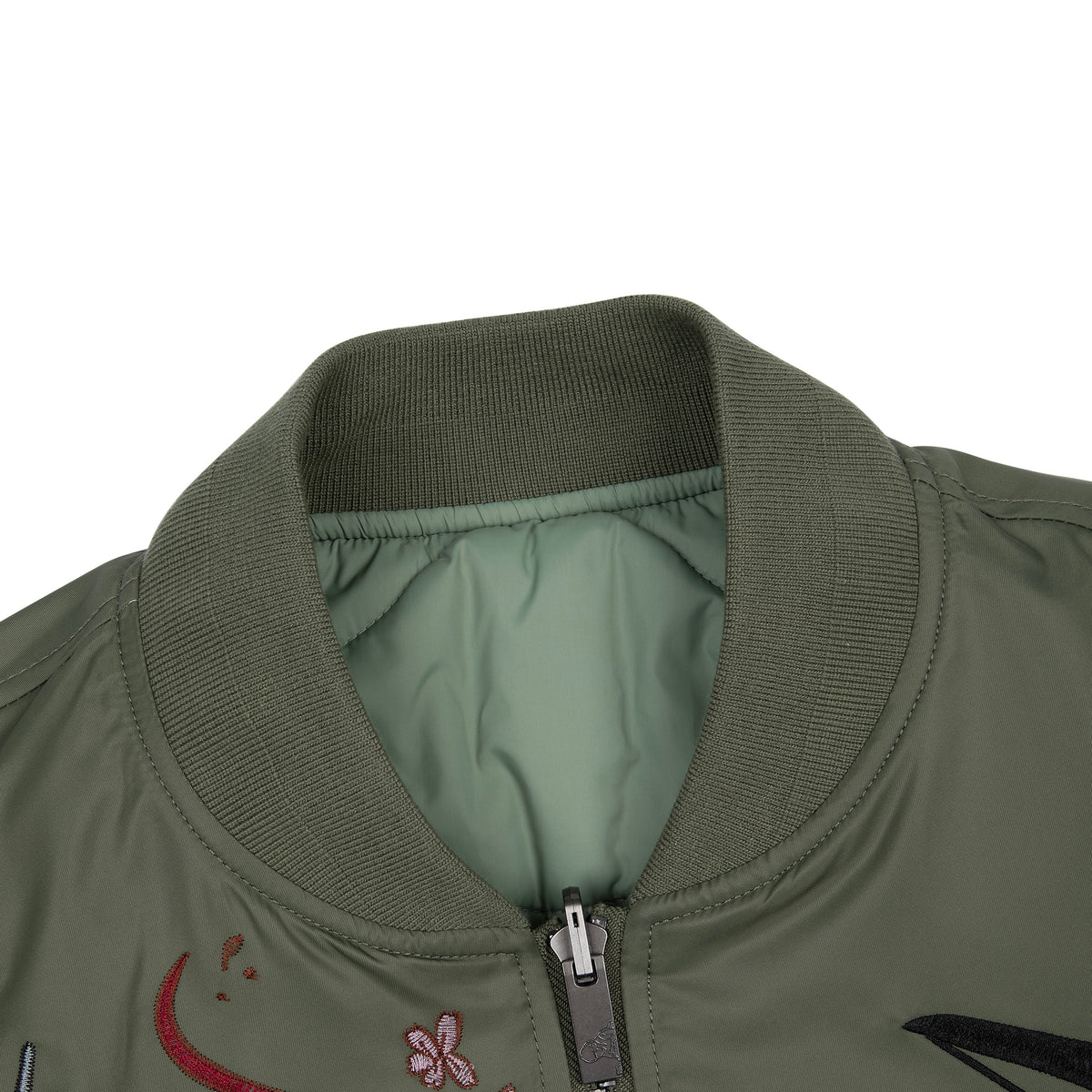 "yakuza v2" bomber Jacket dark green