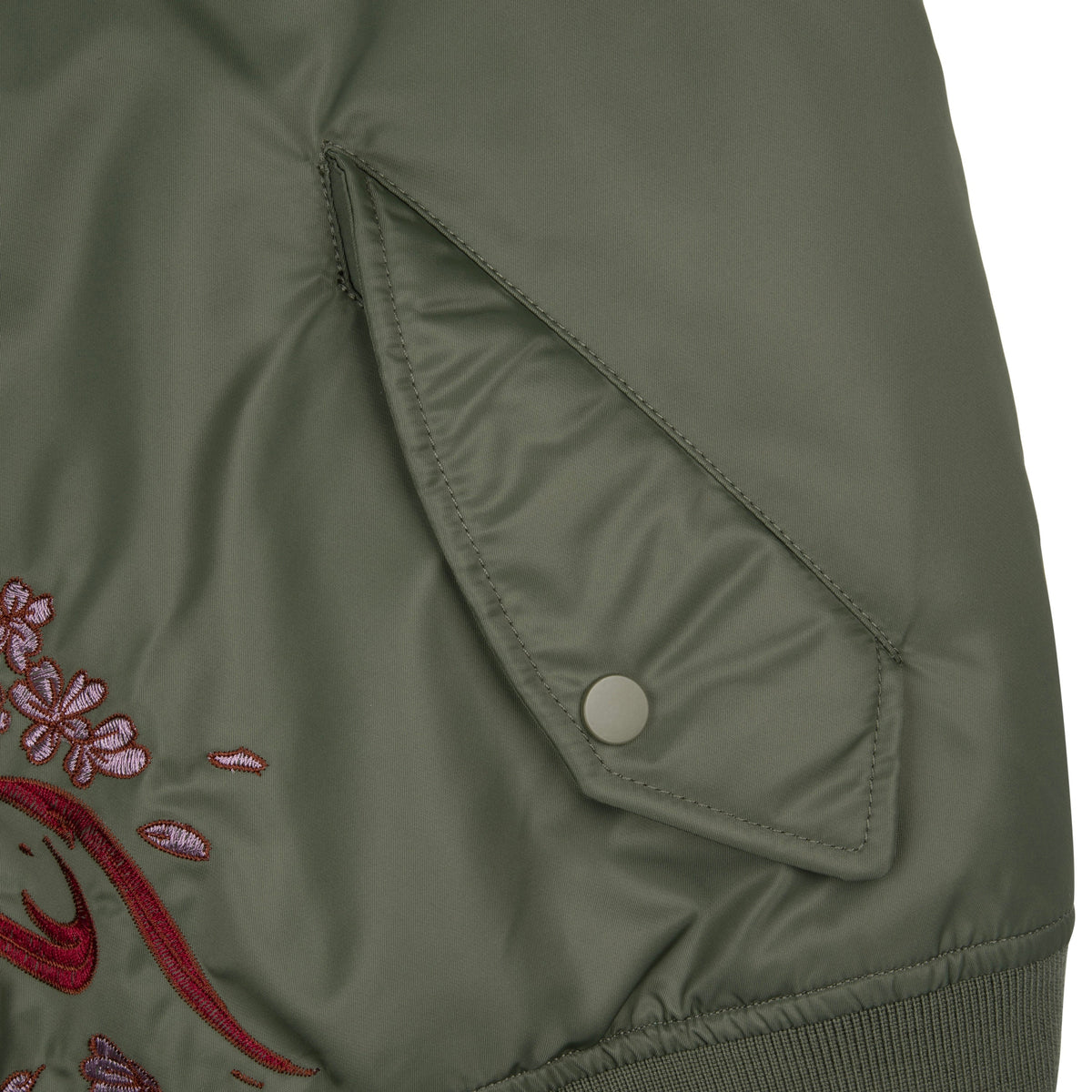 "yakuza v2" bomber Jacket dark green