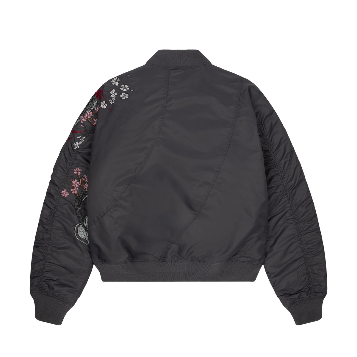 "yakuza v2" bomber Jacket dark grey