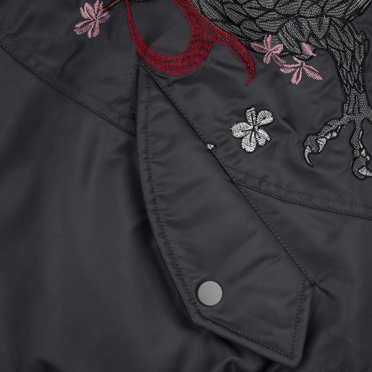 "yakuza v2" bomber Jacket dark grey