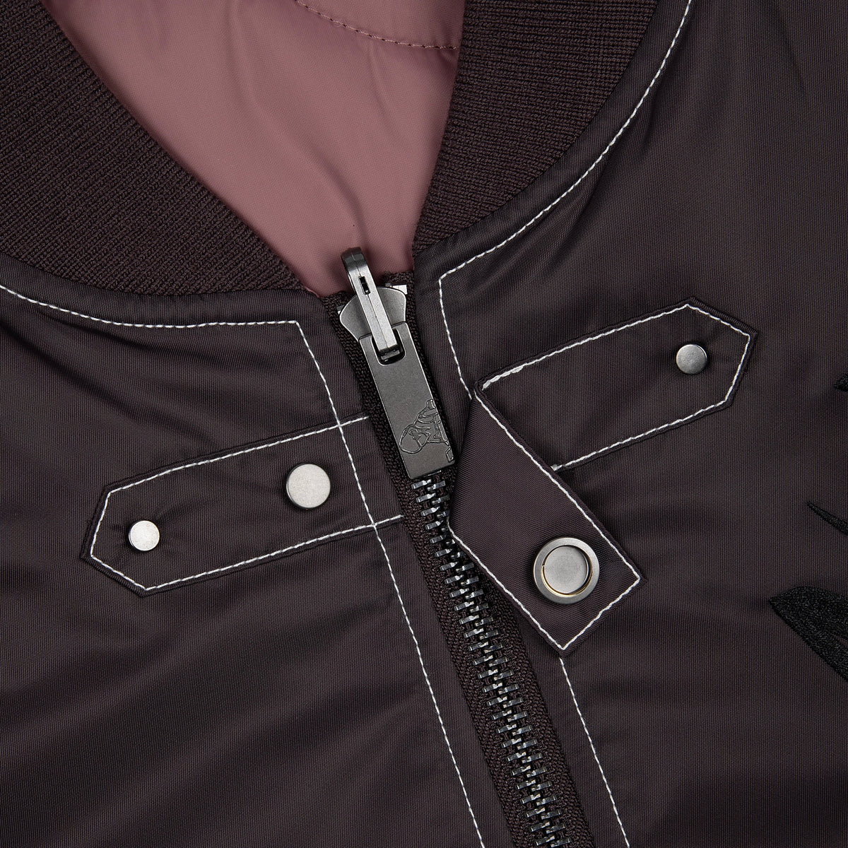 "yakuza v2" bomber Jacket deep plum