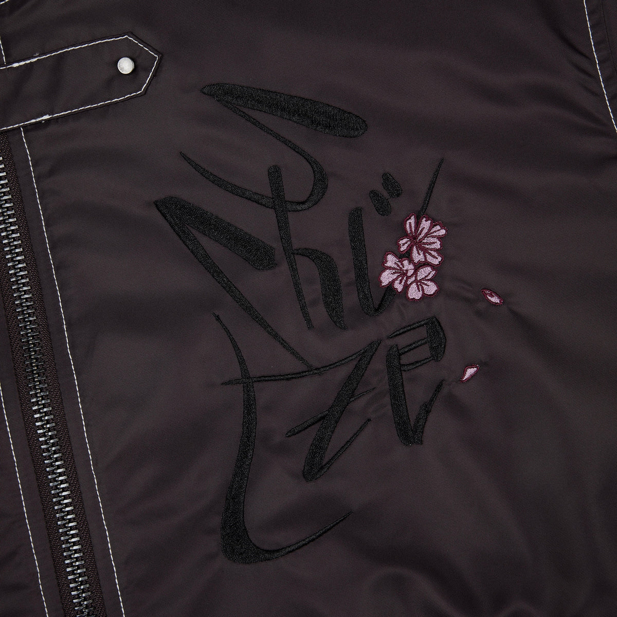 "yakuza v2" bomber Jacket deep plum