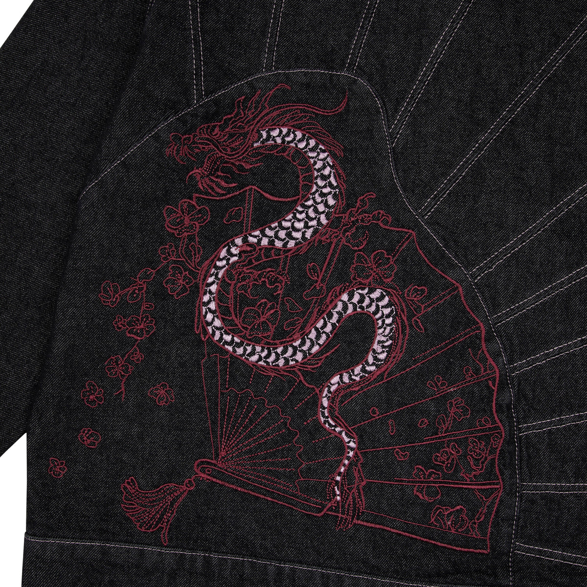 "yakuza" raw denim Jacket