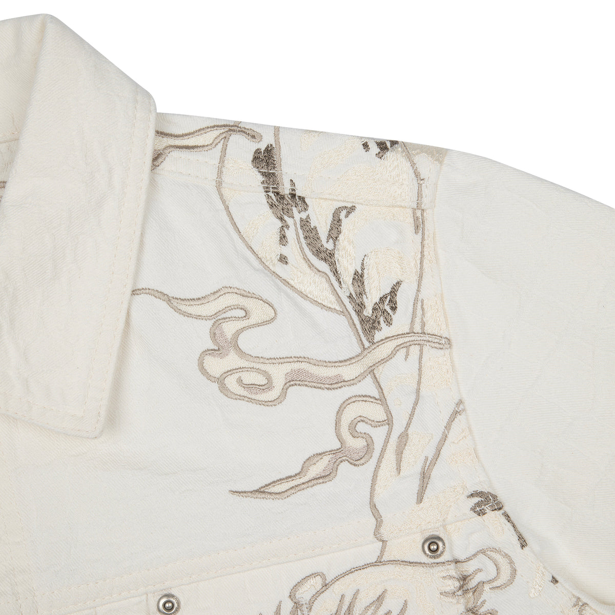 "yakuza" denim Jacket off white