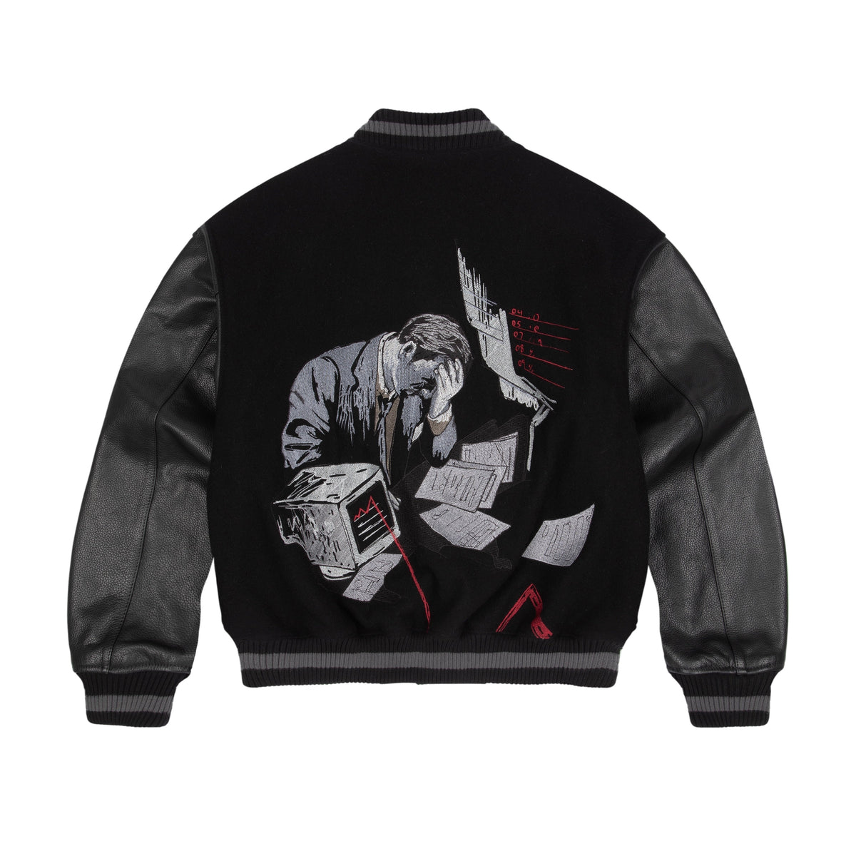 "wall street" varsity Jacket