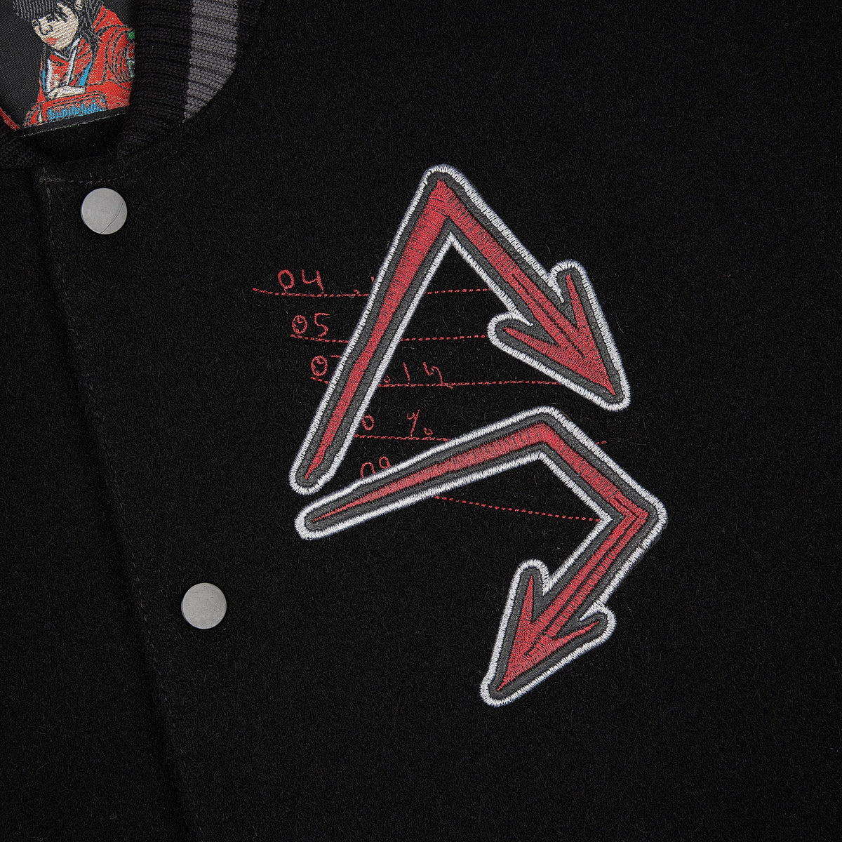 "wall street" varsity Jacket