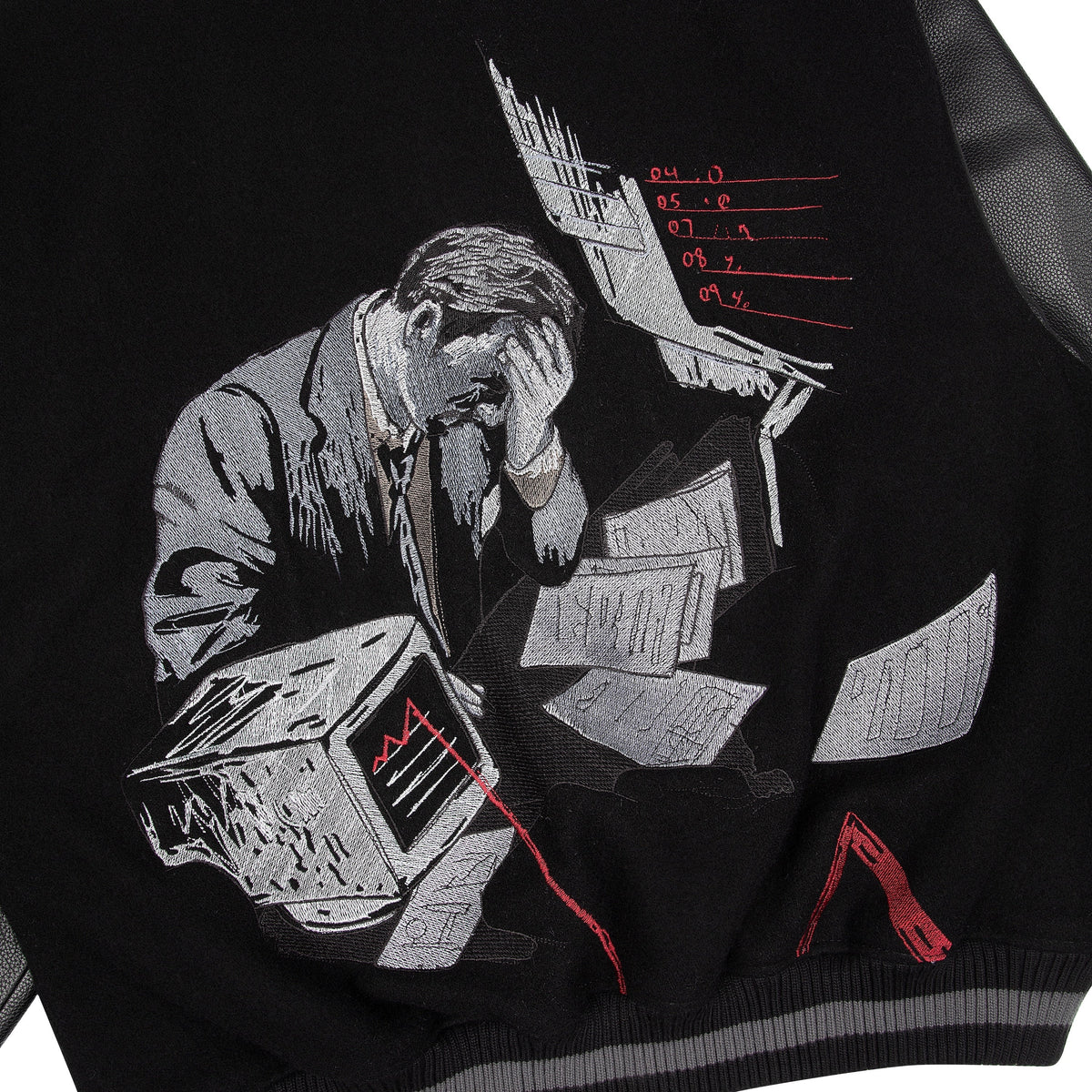 "wall street" varsity Jacket