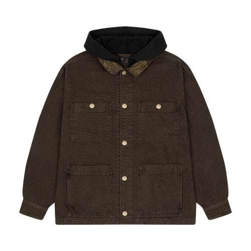 "yakuza" brown washed denim Jacket