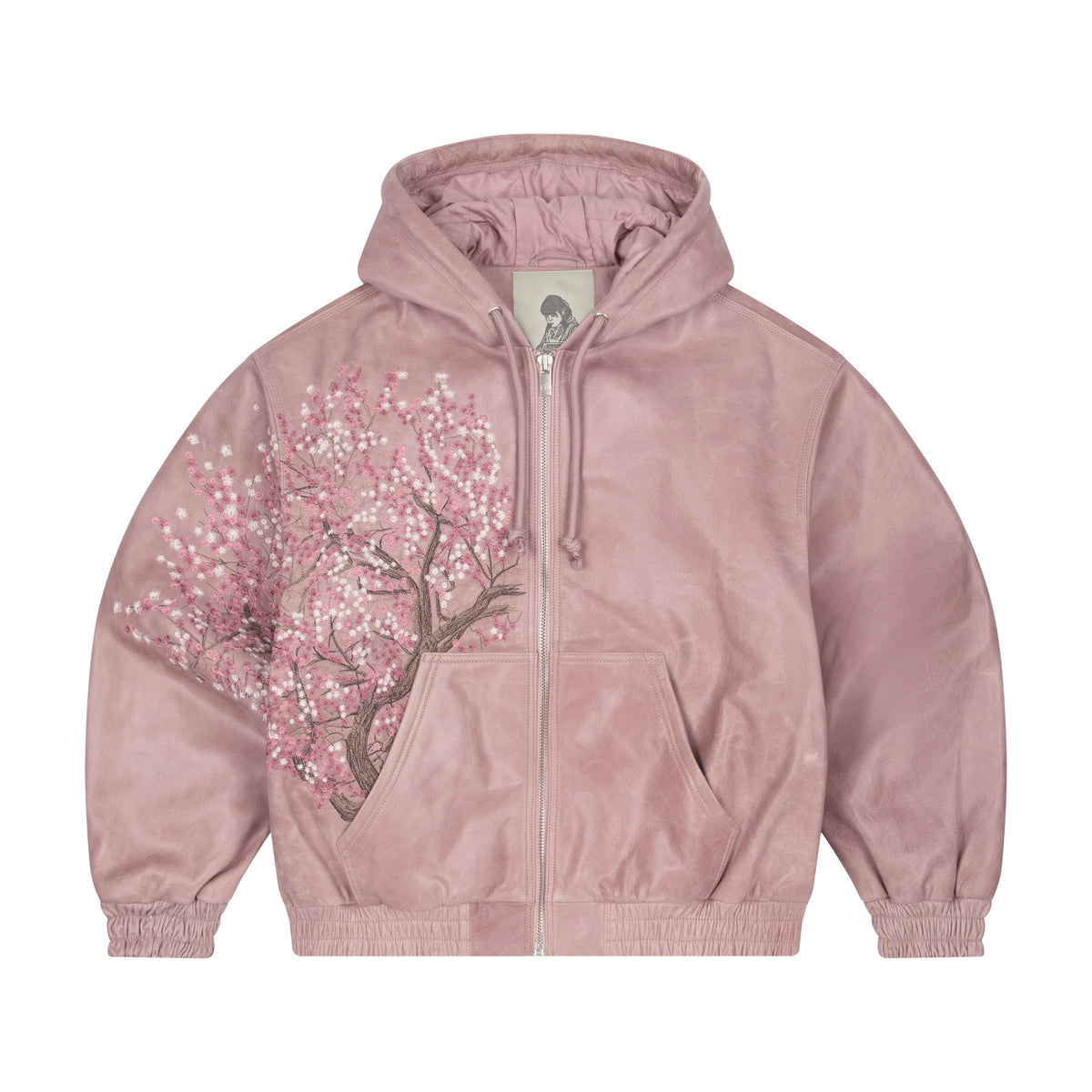 "blossom v3" Leather Jacket