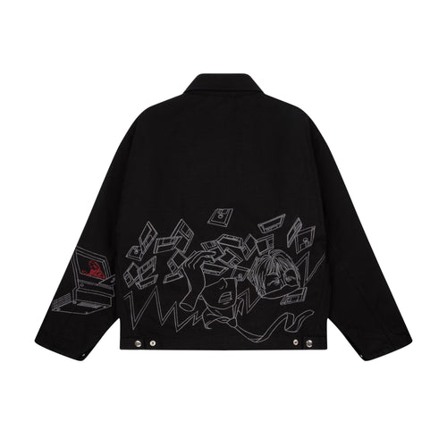 "wall street" denim Jacket