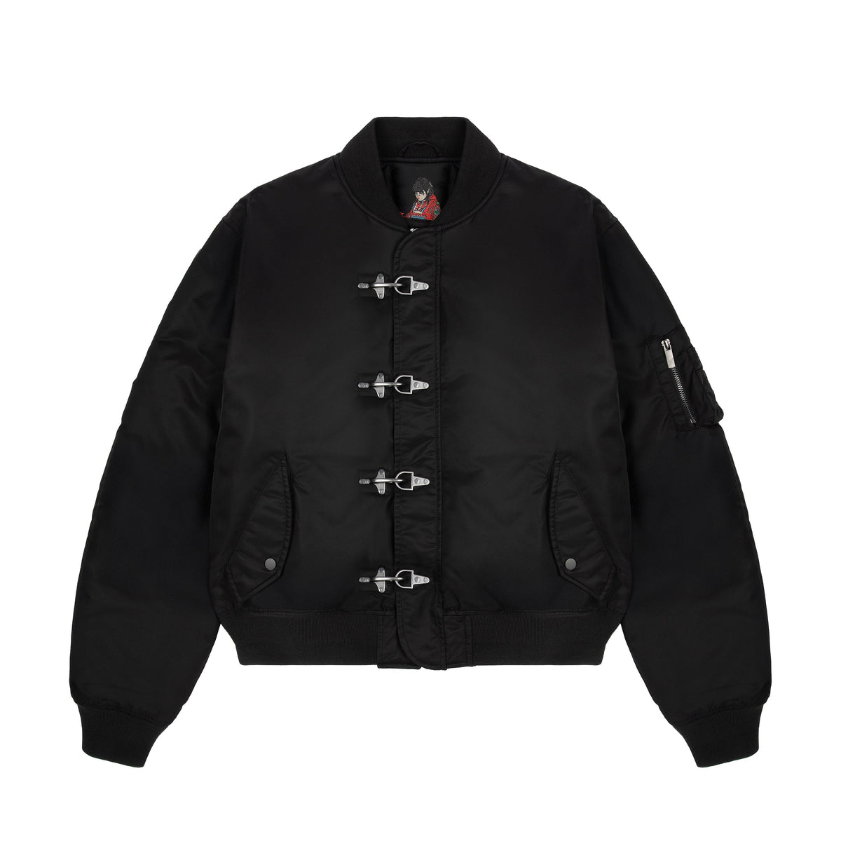 "yakuza" bomber Jacket black