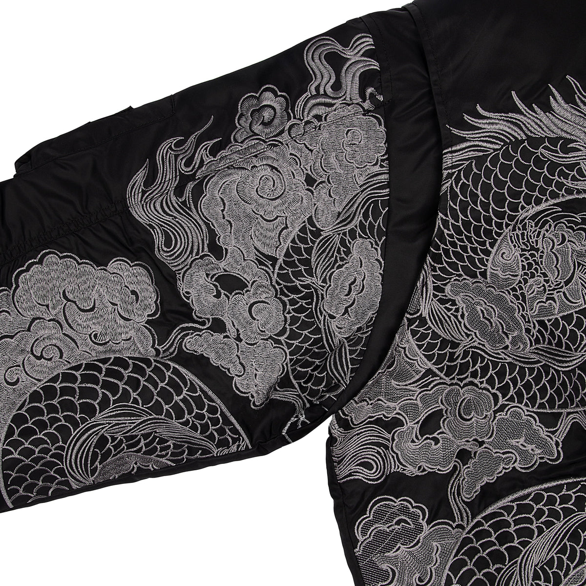 "yakuza" bomber Jacket black