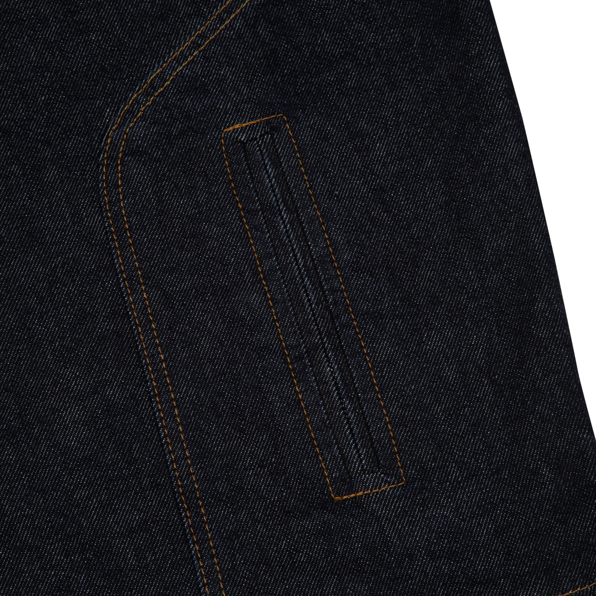 "hellboy" indigo raw denim Biker jacket