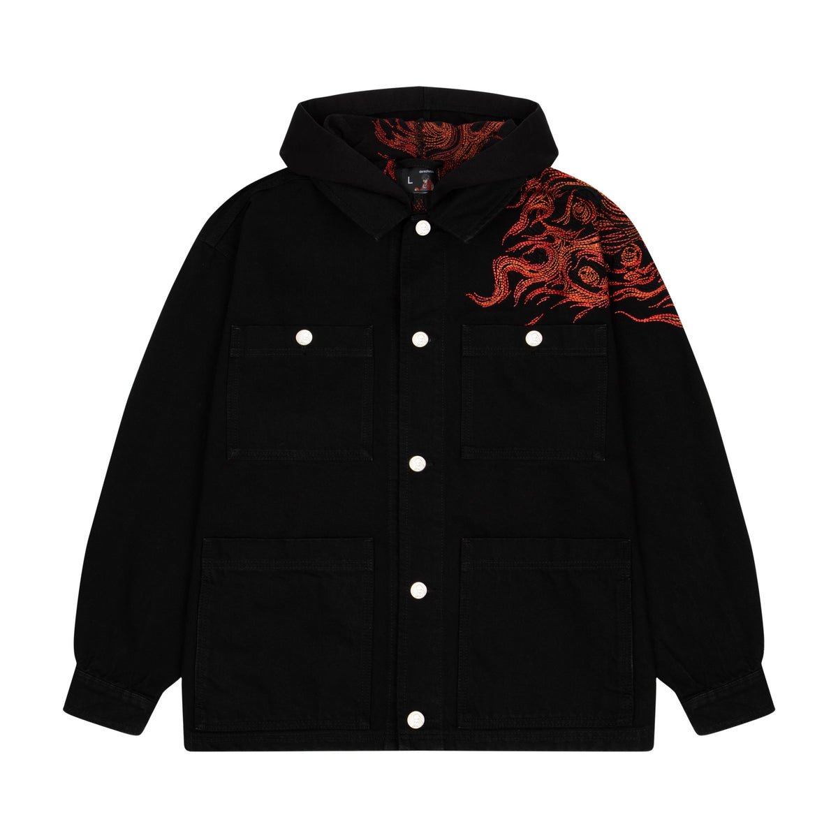 "hellboy" denim Jacket black