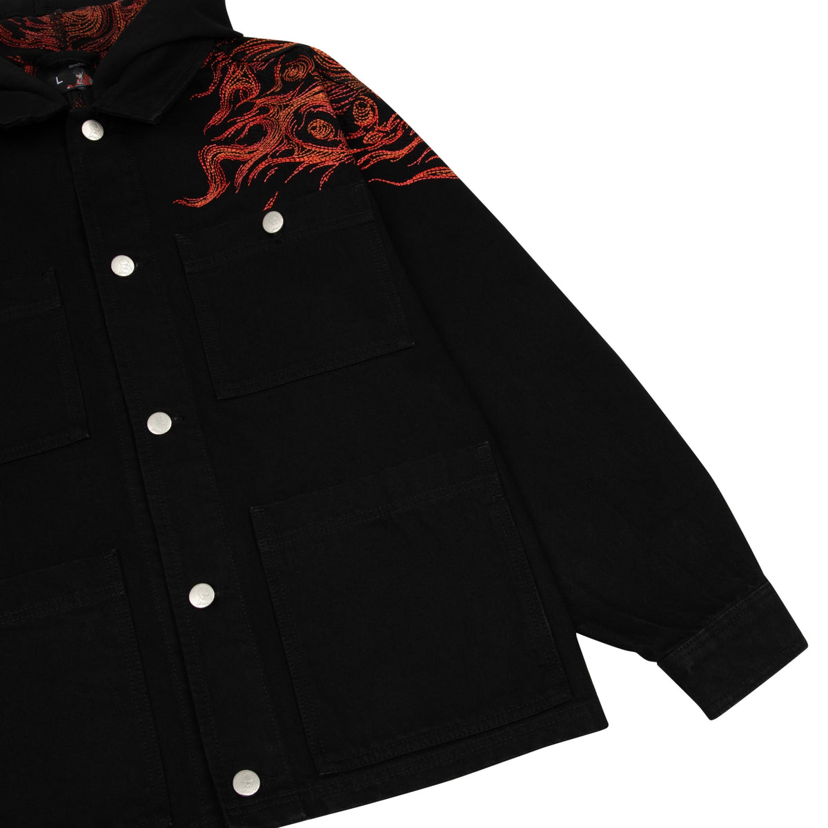 "hellboy" denim Jacket black