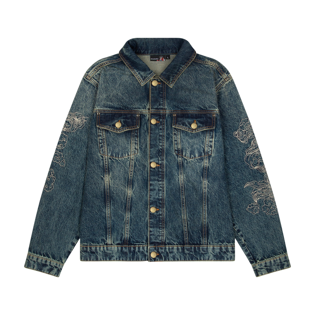 "lotus v2" denim Jacket indigo
