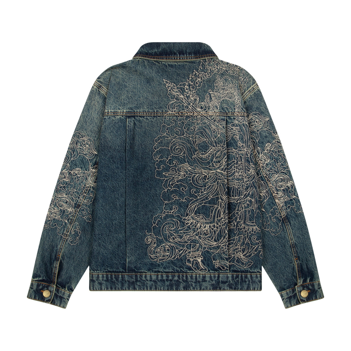 "lotus v2" denim Jacket indigo