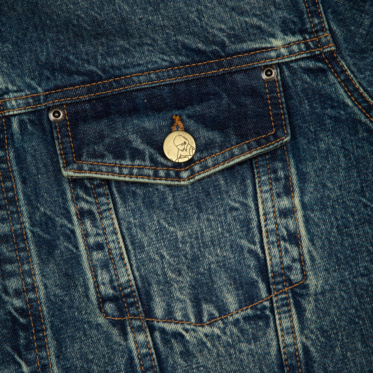"lotus v2" denim Jacket indigo