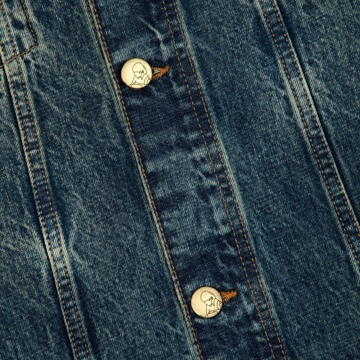 "lotus v2" denim Jacket indigo