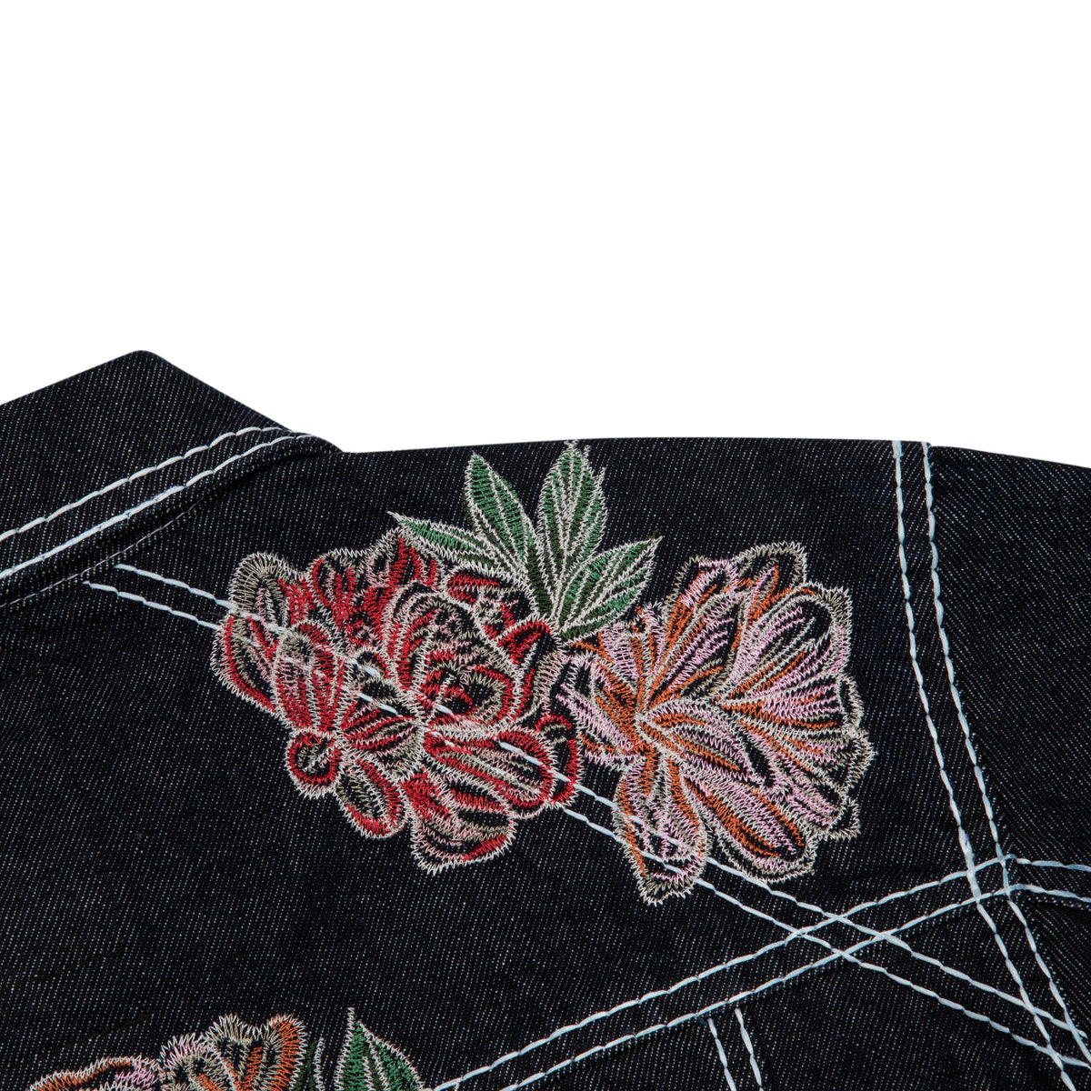"lotus v2" indigo raw denim Jacket