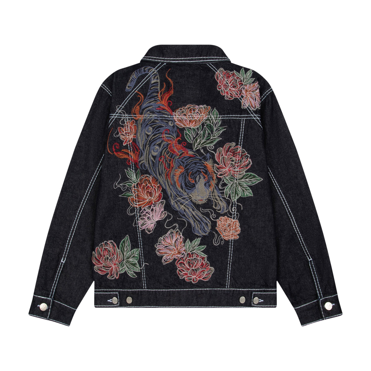 "lotus v2" indigo raw denim Jacket