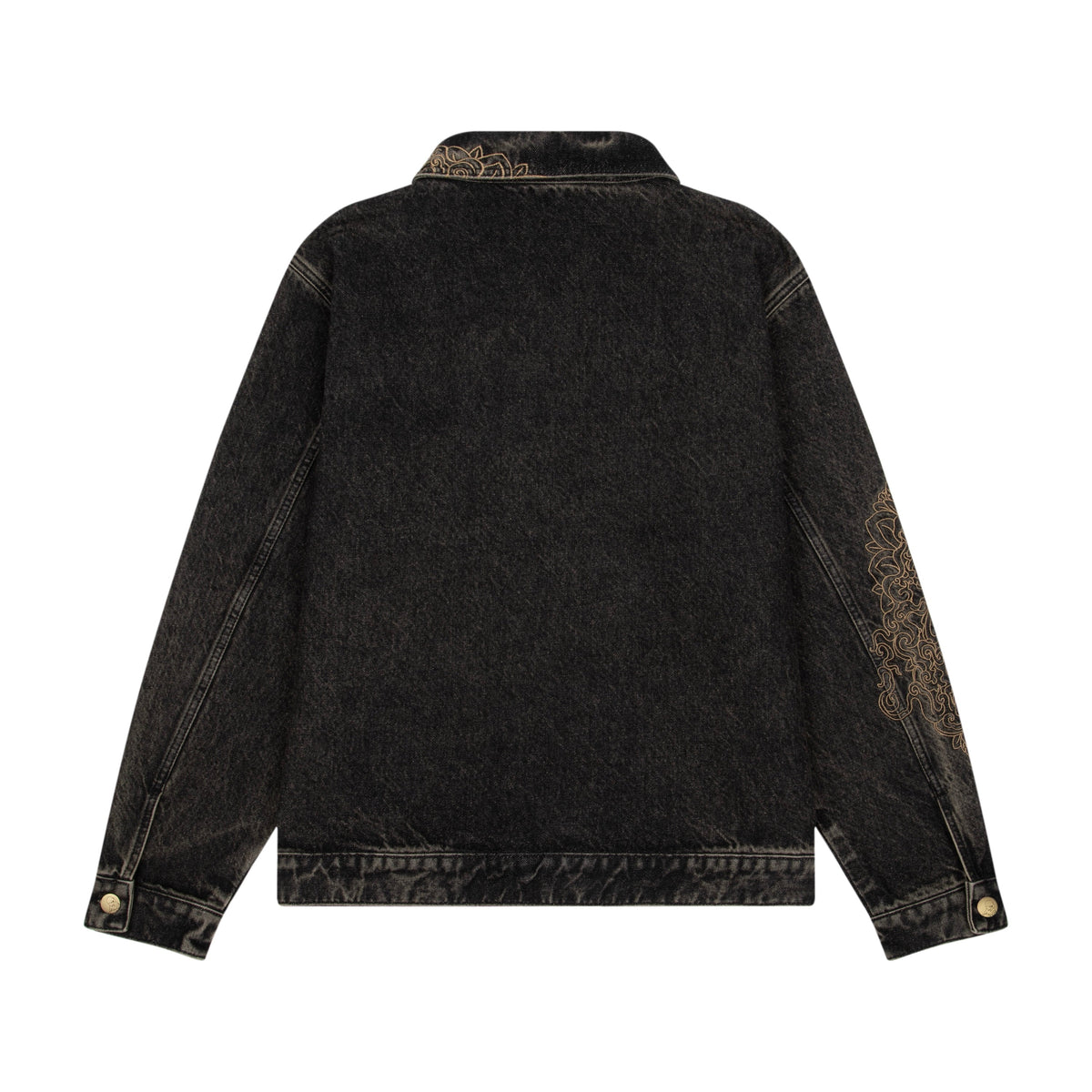 "lotus v2" denim Jacket black