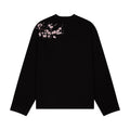 "blossom" waffle Longsleeve black