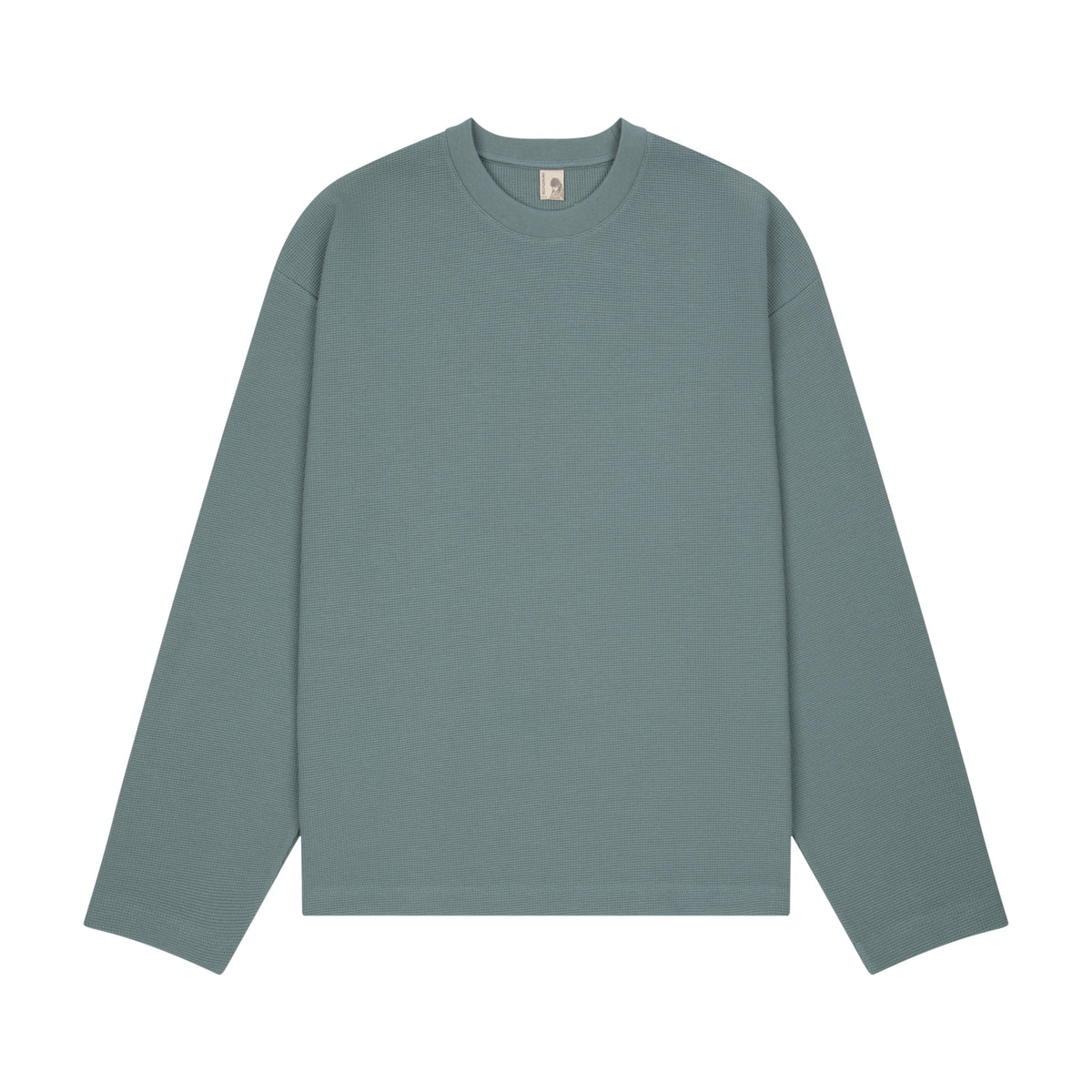 "blossom" waffle Longsleeve blue
