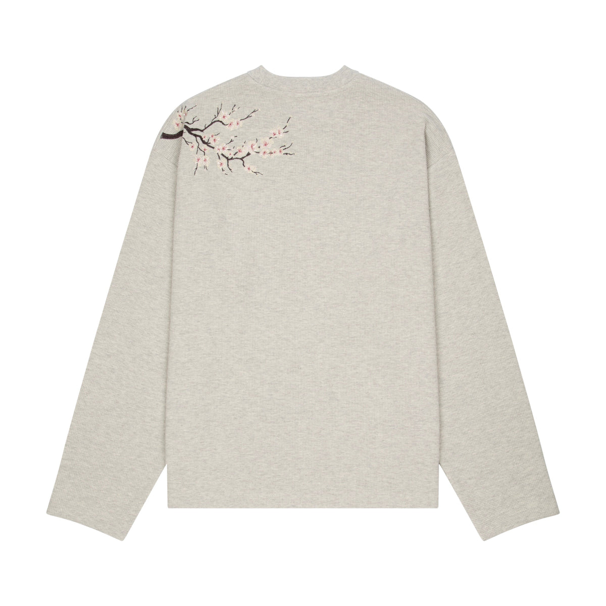 "blossom" waffle Longsleeve grey melange