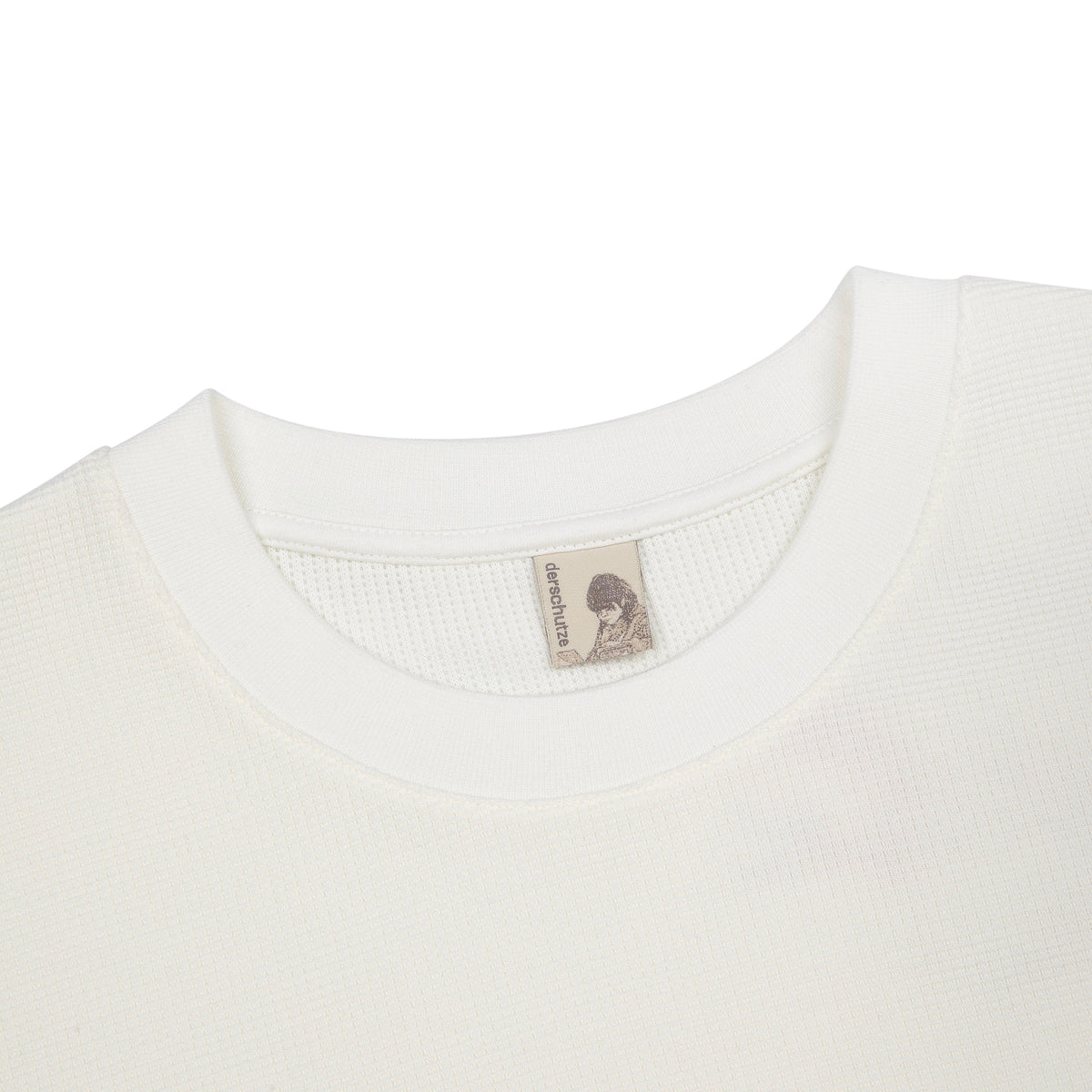 "blossom" waffle Longsleeve off white