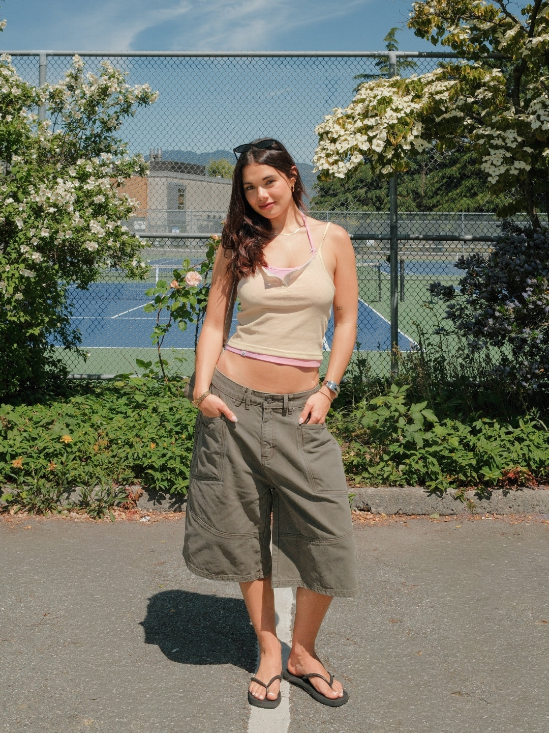 UTILITY PANEL SHORTS - ARMY GREEN
