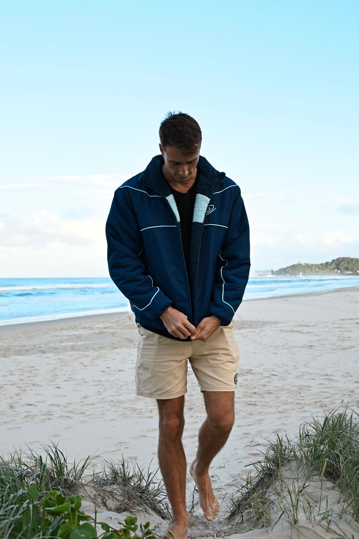 Aqua Reversible Fleece