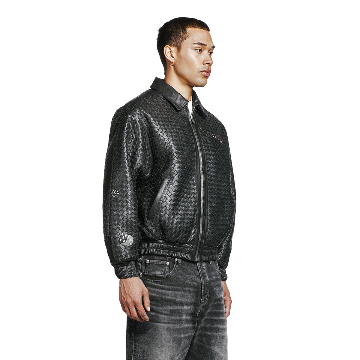 "dice" Leather Jacket