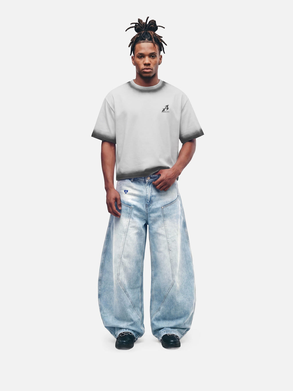 Aelfric Eden Seam Panel Baggy Barrel Jeans