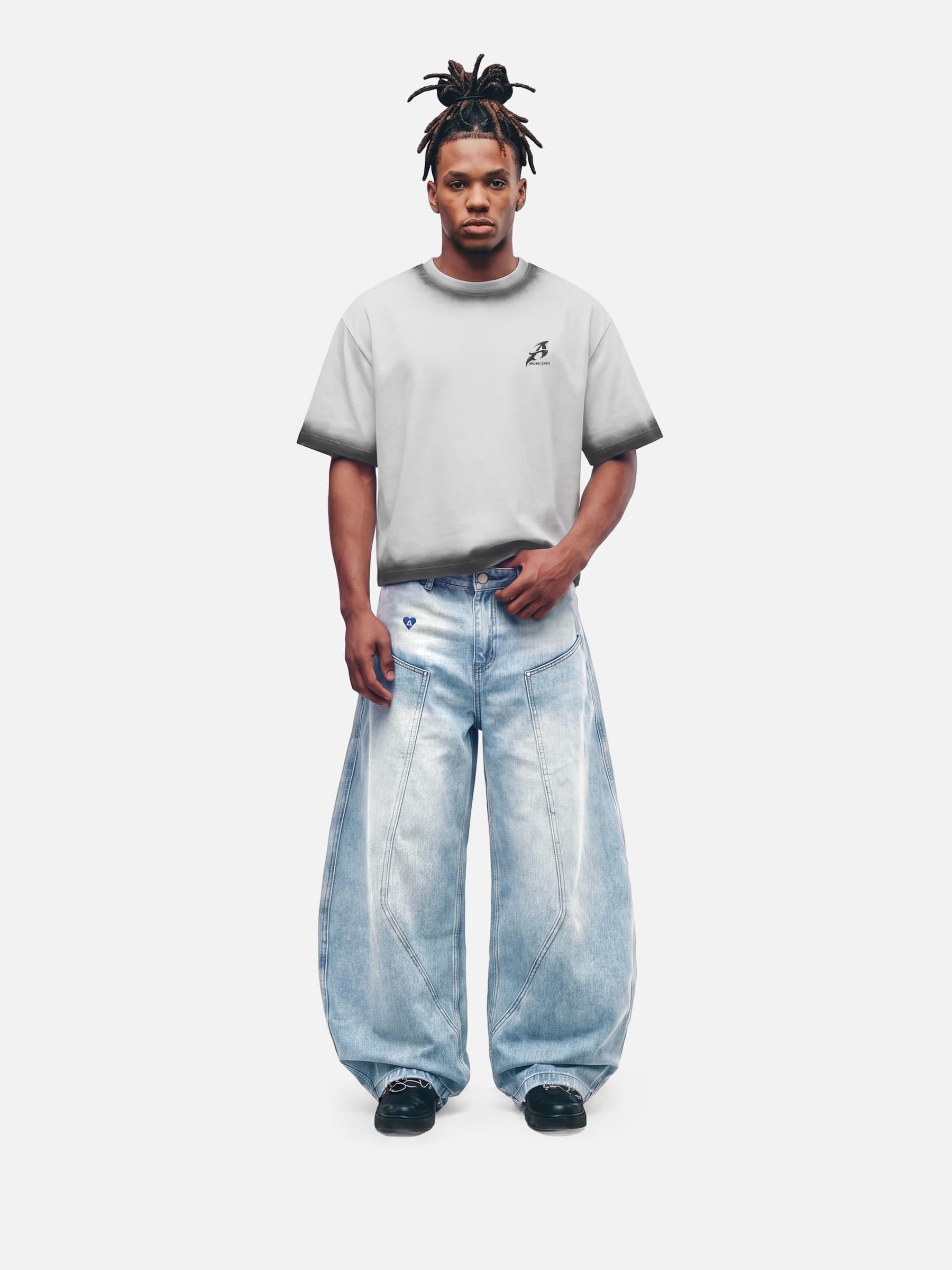 Aelfric Eden Seam Panel Baggy Barrel Jeans