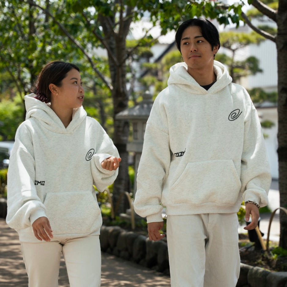 Sakura hoodie - White Marle
