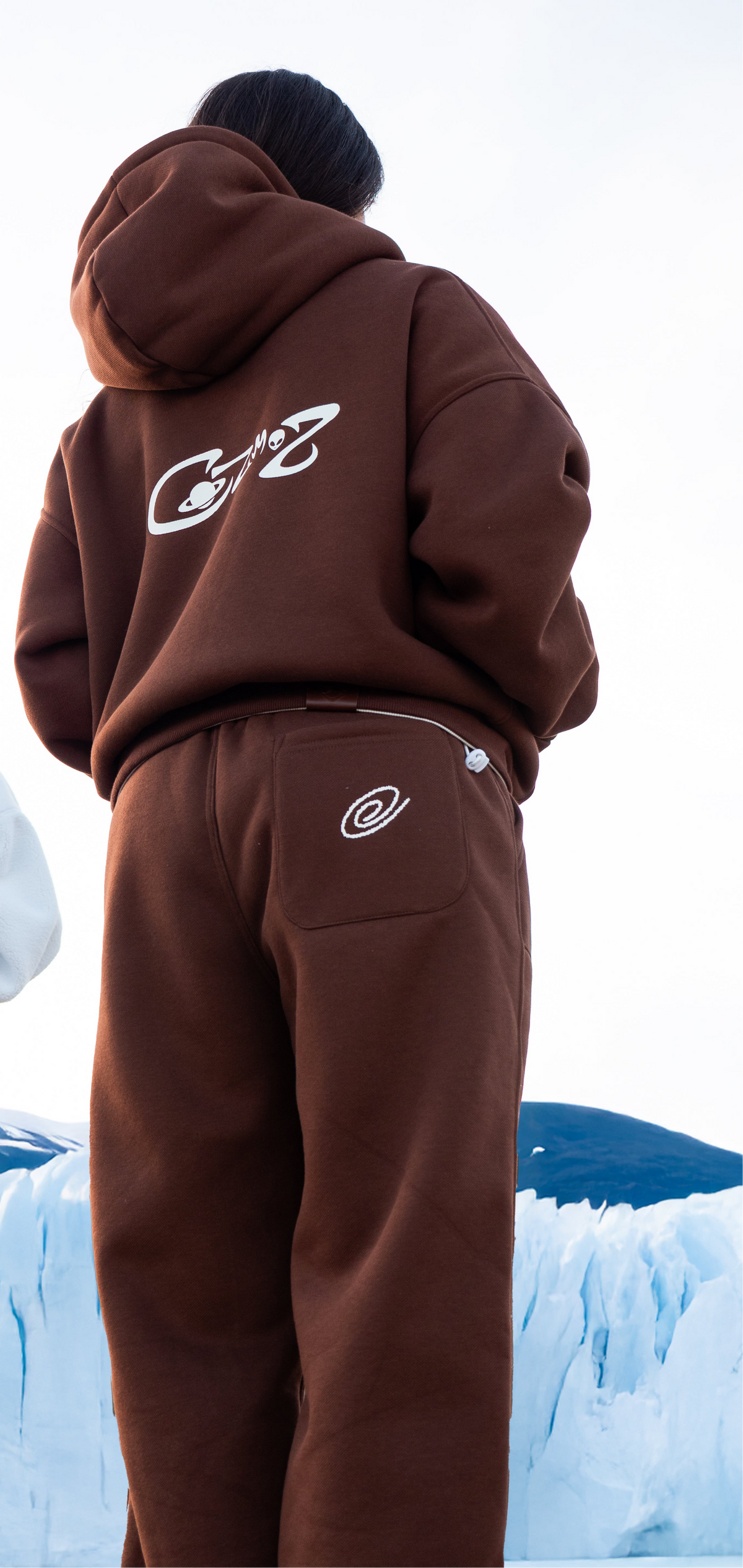 Reversible sweatpants(Brown & Cream)