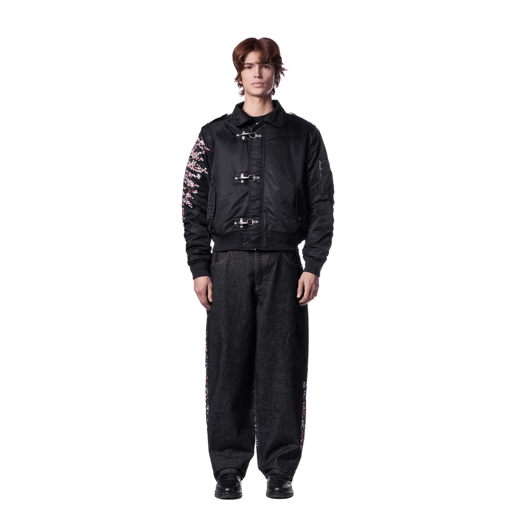 "blossom v3" bomber Jacket black