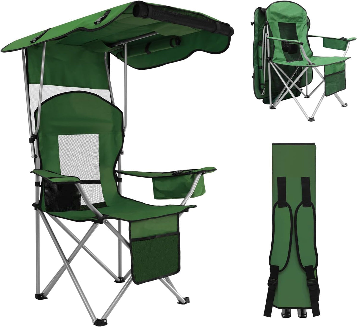 Oversized Portable Canopy Chair for Camping, Beach & Fishing